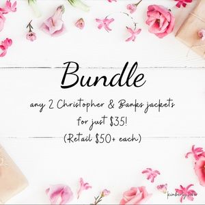 Bundle Christopher & Banks Jackets